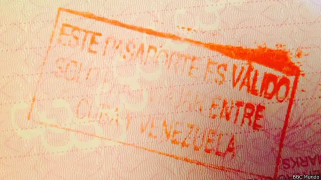 Foto sello pasaporte