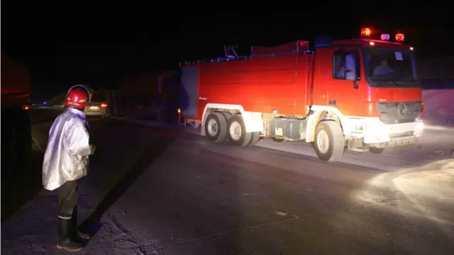 د اوروژنې ځواکونه سیمه ته ورسېدل او اور یې کنټرول کړ. 