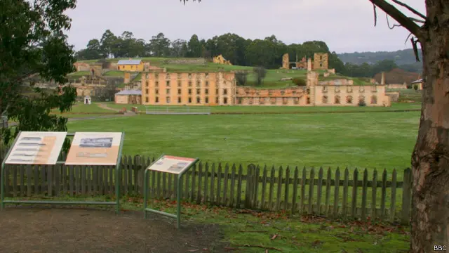 阿瑟港监狱位于之前的囚犯流放地