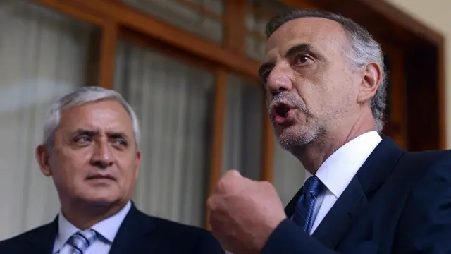 Otto Pérez Molina e Iván Velásquez