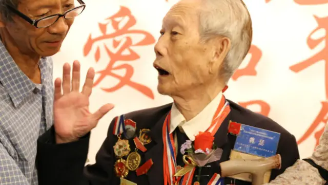 东江纵队老兵魏瑟。