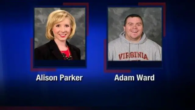 රූපවාහිනී වාර්තාකාරිනී ඇලිසන් පාර්කර් සහ කැමරා ශිල්පි ඇඩම් වෝඩ්