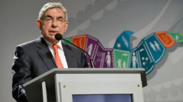 Oscar Arias, expresidente de Costa