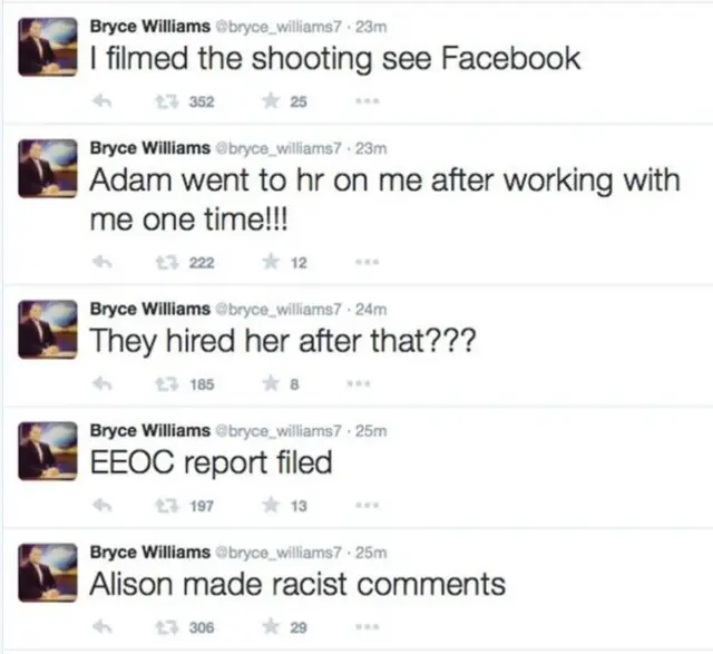 槍殺案發生後，弗拉納根在社交網站「推特」上發佈了幾個推貼。