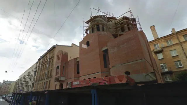 Строящийся храм Ксении Петербуржской