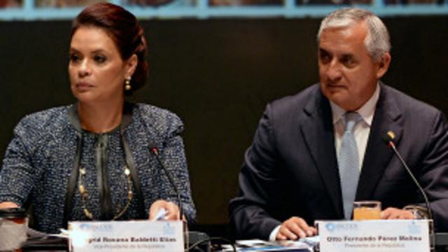 Roxana Baldetti y Otto Pérez Molina