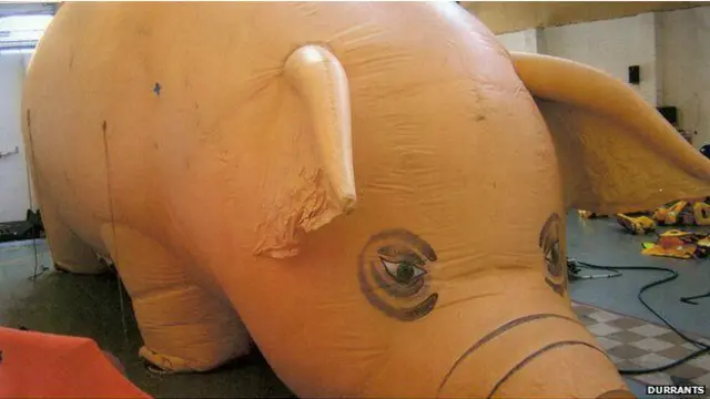 O porco inflável 'Algie'