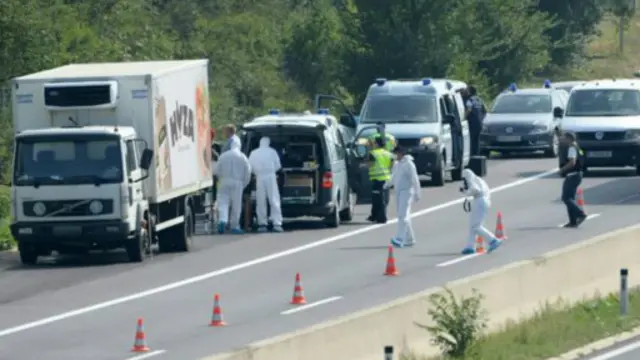La société Hyza, dont le nom se trouvait sur le côté du camion, a déclaré avoir vendu le véhicule il y a plus d'un an.