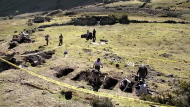 Fosa en Ayacucho