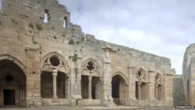 Замок крестоносцев в Сирии