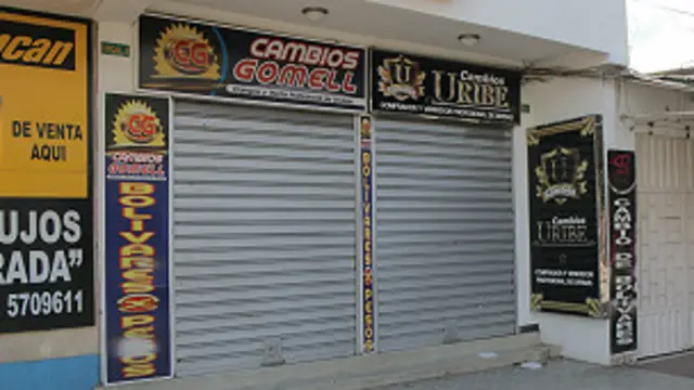 Casa de cambios cerrada en Cúcuta