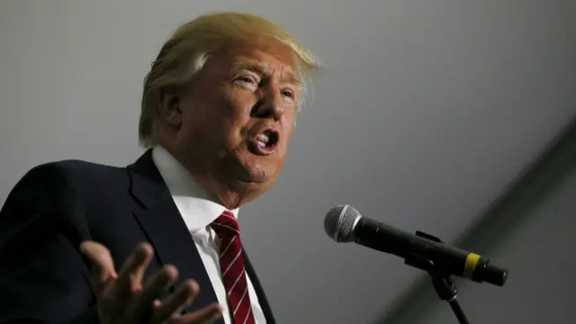 共和党总统候选人唐纳德·特朗普