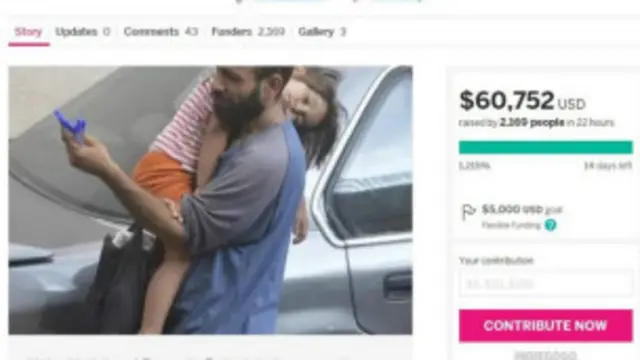 En menos de 24 horas la campaña ya había recaudado más de US$60.000.