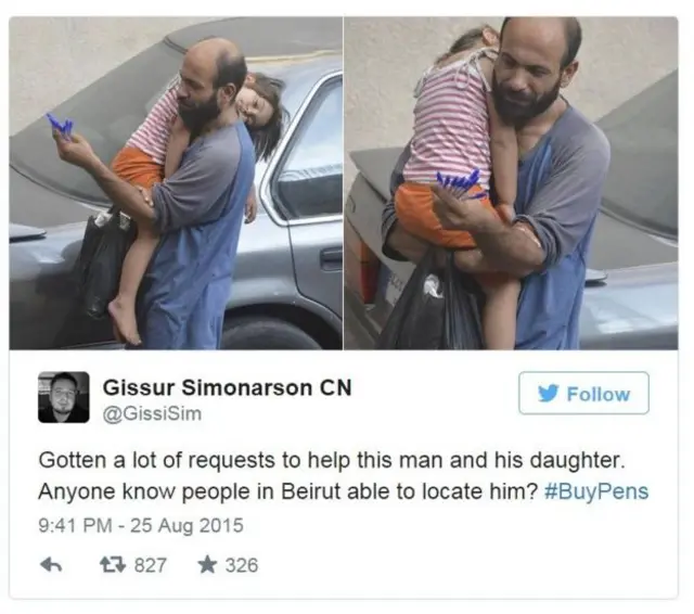 Menos de media hora después de solicitar ayuda para encontrarlos, Simonarson dio con el paradero de Abdul y su hija Reem.