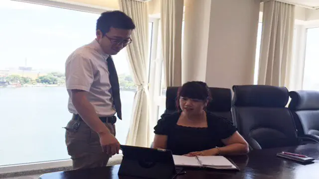 Chị Hoàng Thị Thanh Hoài đang làm việc tại Bệnh viện mắt Quốc tế Nhật Bản tại Hà Nội.