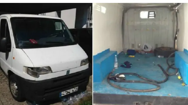 كانت الشاحنة في مطاردة مع الشرطة قبل توقيفها