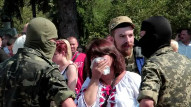 Участники акции протеста