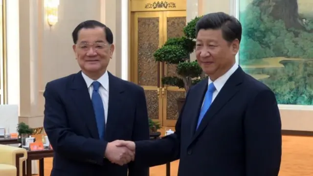 国民党前主席连战与中共总书记习近平