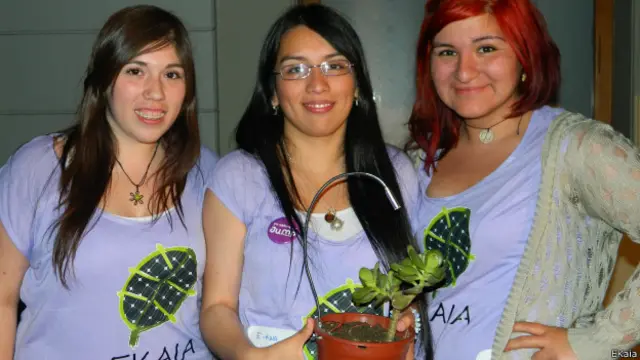 Chilenas creadoras del dispositivo E-Kaia