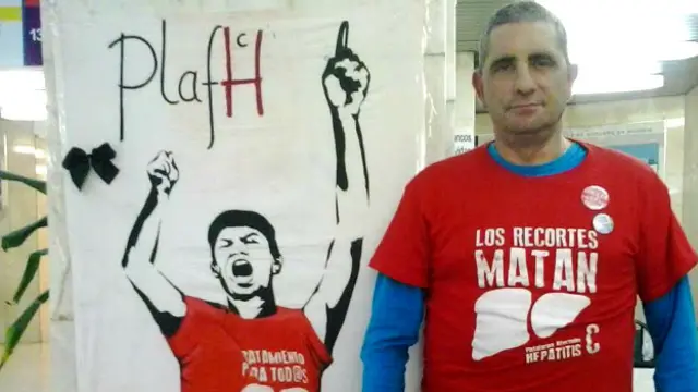 Mario Cortés, presidente de la plataforma de afectados por la hepatitis C en España