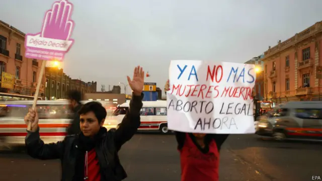 Marcha contra el aborto en Chile