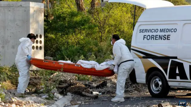 Fosa clandestina en Monterrey, Nuevo León.