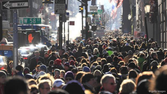 生活在曼哈顿的确十分拥挤，但服务却非常完备(图片来源：Getty Images)