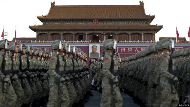 चीन की विशाल सैन्य परेड