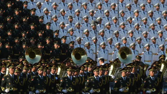 چین میں اس پریڈ کا مقصد بڑے پیمانے پر ملکی عسکری قوت کا مظاہرہ کرنا بھی ہے