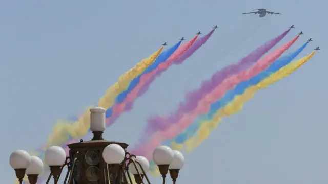 中国举行七十周年抗战胜利的阅兵仪式，仪式盛大史无前例