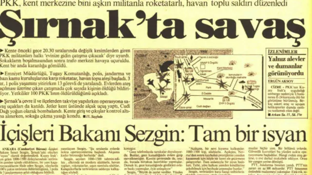 18 Ağustos 1992 tarihli Cumhuriyet gazetesi kupürü
