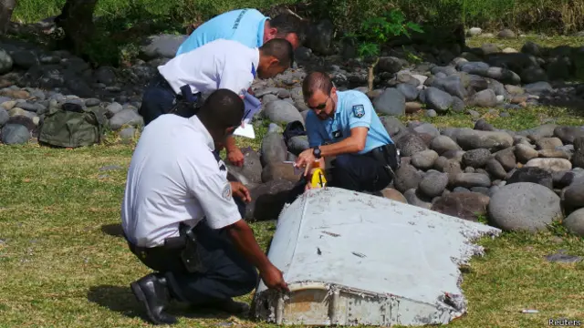 جہاز کا فلیپرون رواں سال جولائی میں ری یونین جزیرے سے ملا تھا