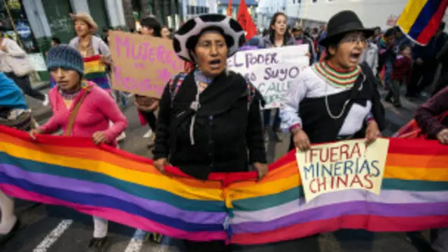 Protesta en Ecuador