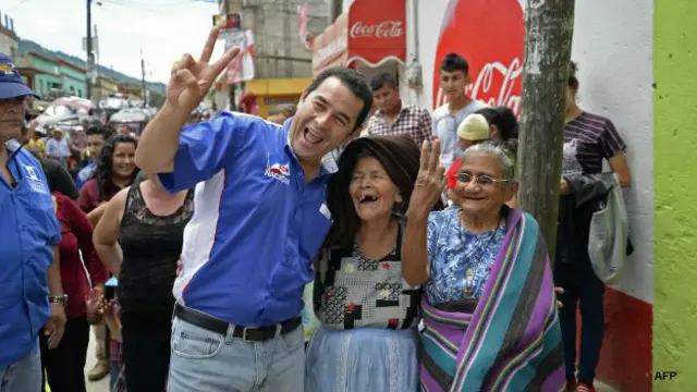 Jimmy Morales, candidato por FCN, Guatemala. 