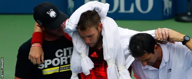 El jugador de 22 años se repuso y lamentó el incidente.