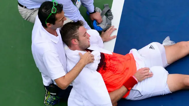 Jack Sock, número dos de Estados Unidos, ganaba su partido cuando su cuerpo se rindió ante el fuerte calor.