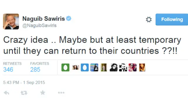 وصف ساويرس فكرته بالـ"مجنونة"