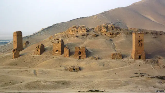 မျှော်စင်ပုံ ရှေးဟောင်း သင်္ချိုင်းဂူ ၃ ခုကို IS အဖွဲ့က ဖြိုချ ဖျက်ဆီးခဲ့