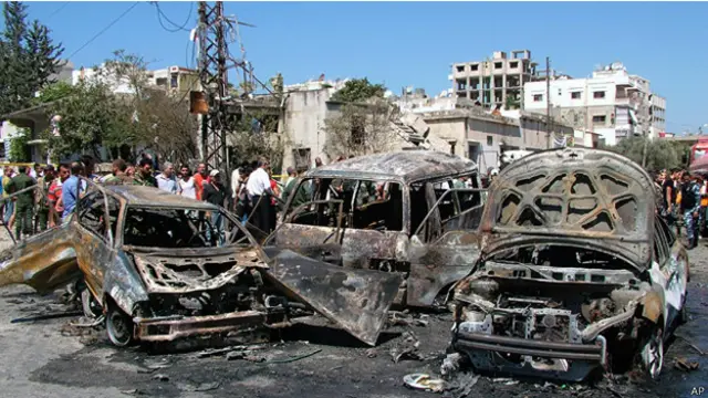 صورة من الارشيف لتفجير وقع في اللاذقية في الاول من الشهر الحالي