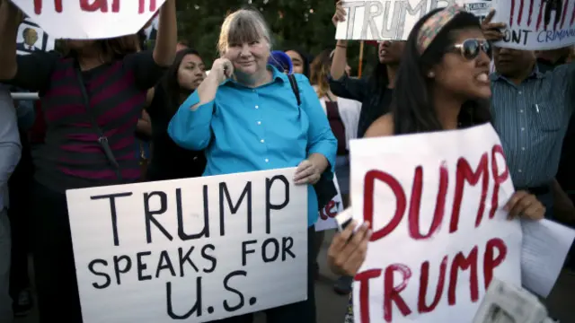 A favor y en contra de Trump