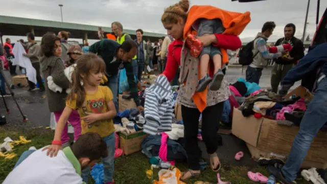 په کډوالو کې ماشومان او ښځې هم وې.