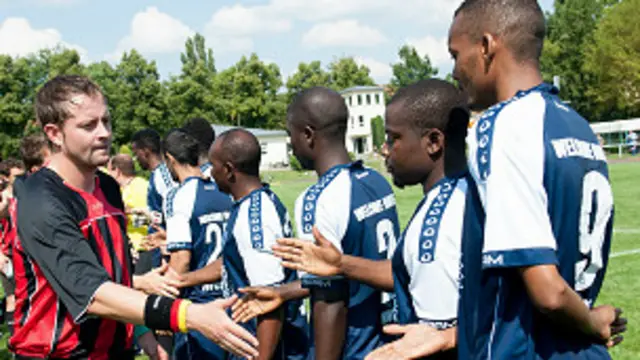 Equipo de refugiados en Alemania