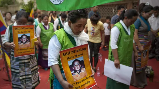 印度德里流亡藏人集会纪念十一世班禅喇嘛失踪20周年 (17/5/2015)