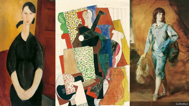 تشمل مجموعة مقتنيات توبمان أعمالا لأميديو موديلياني وبيكاسو وتوماس غينزبرة