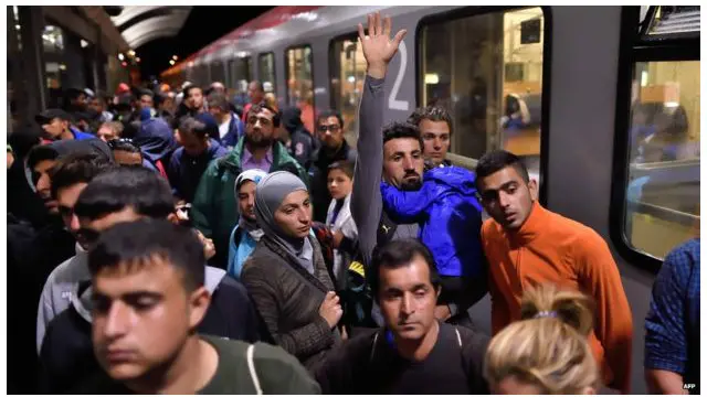 Sebagian besar pengungsi memilih Jerman sebagai tujuan akhir mereka.