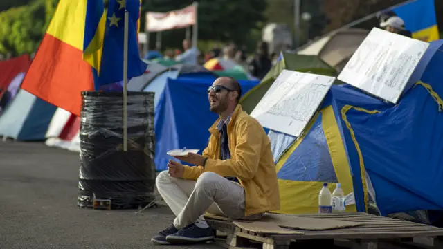 Палаточный лагерь в Кишиневе