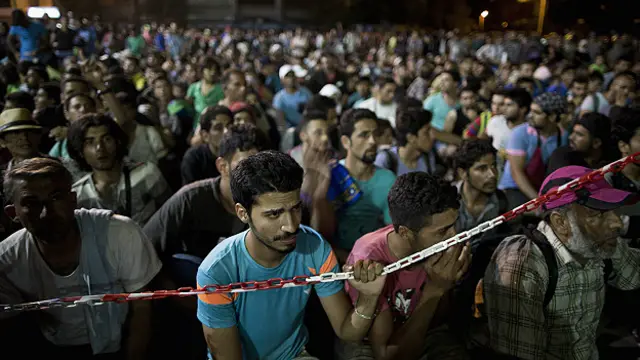 Мигранты на острове Лесбос