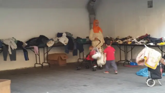 В центре для беженцев 