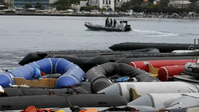 قایق‌هایی که گارد ساحلی ترکیه توقیف کرده است