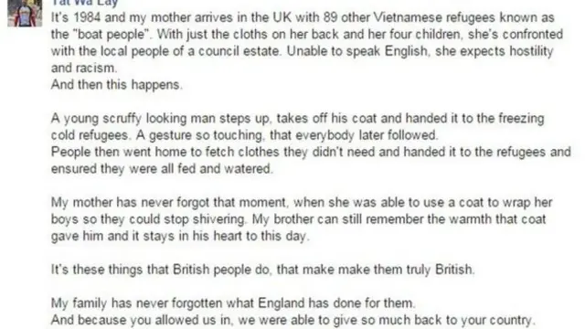 Tat Wa Lay臉書留言節選